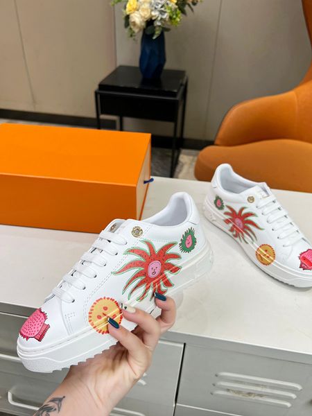 

luxury brand designer men women casual shoes triple white black sneakers leather trainer nylon printed platform 0725