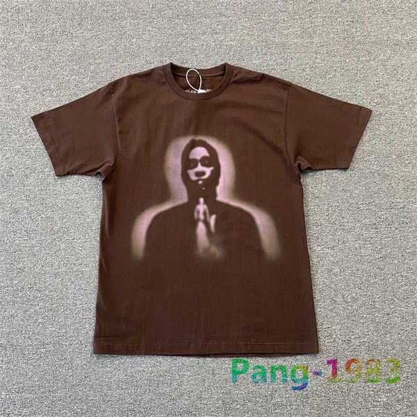 

men's t-shirts fashion sp5der 555555 designer 2023ss men women portrait print in spiders t shirt young bandit t-shirt, White;black