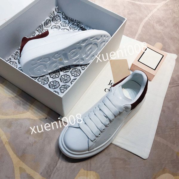 

casual shoes designer womens leather lace-up sneaker fashion running trainers letters woman shoe flat printed gym sneakers, Red;white