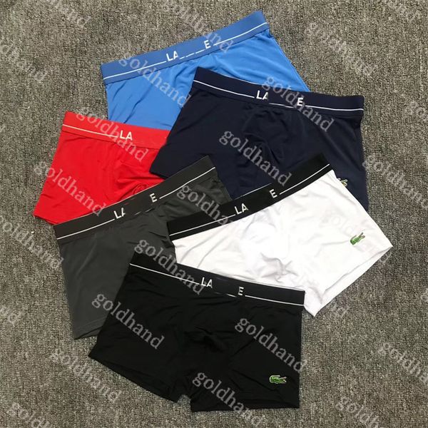 

3pcs/lot men underwear designer boxer shorts mens classic breathable soft underpants cotton sport boxers, Black;white