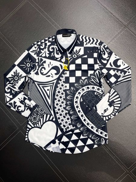 

men's dress shirt slim fit flex collar stretch pint brand clothing men long sleeve dress shirts hip hop style quality cotton 12743, White;black