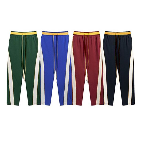 

men's plus size pants 2023 letter-printed jeans men's and women's trousers wide leg trousers high street fashion trousers 44d, Black;brown