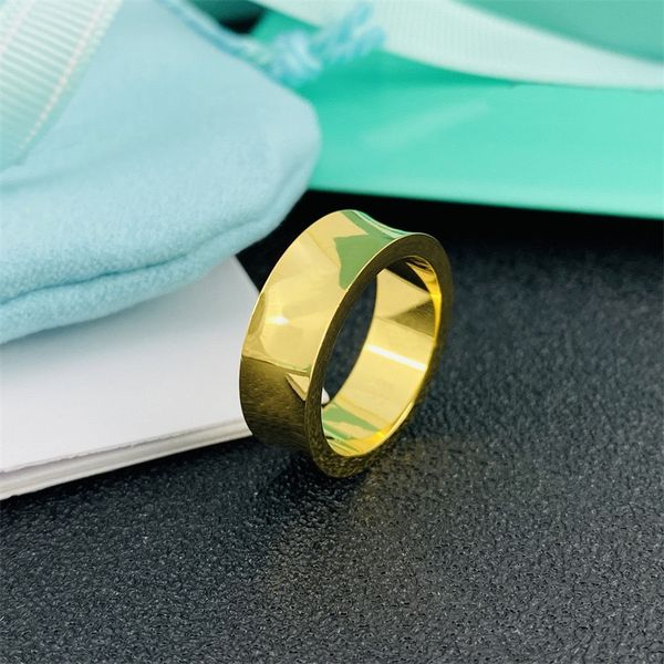 

high end gold rings men and women designer arc rings classic fashion couples rings party wedding jewelry accessories christmas valentine&#03, Silver