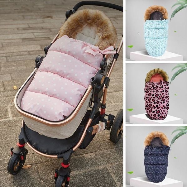 

s baby stroller born thick winter baby multifunctional flannel baby 230407