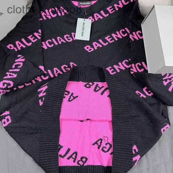 

designer men's sweater balencity hoodies women sweaters 23 correct edition paris wool sheep clothes casual loose elastic screen full pr, White;black