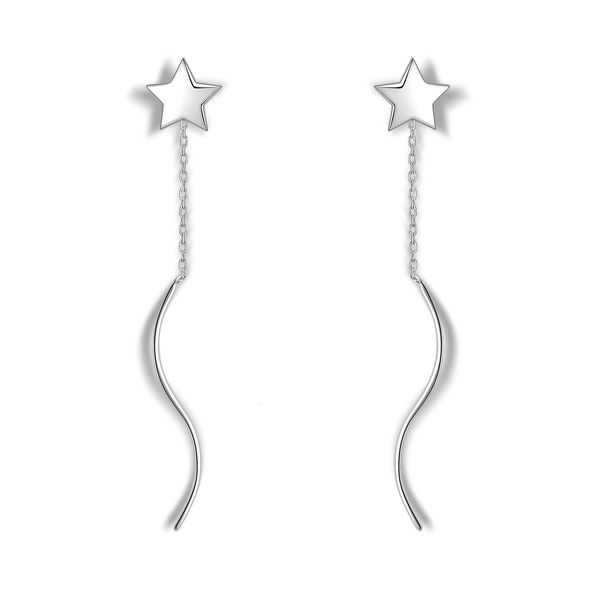 

stud 925 silver spanish bear earrings trend long hanging luxury quality jewelry for women natural pearls dangle unusual 230406, Golden;silver