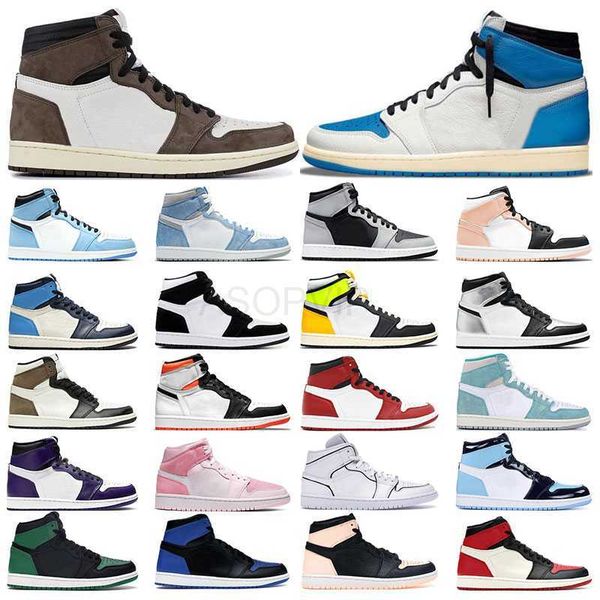 

men basketball shoes 1s university blue 1 hyper royal dark mocha shadow 2.0 obsidian pink quartz womens sneakers sports trainers 5.5-13