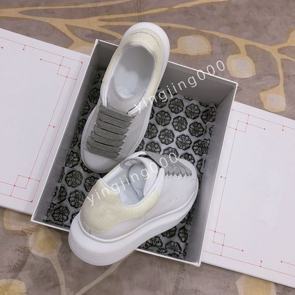 

2023new womens mens brand sneakers shoes trainers sports lace-up brands patent leather mesh rubber sole fabric outdoor casual walking shoes, Black