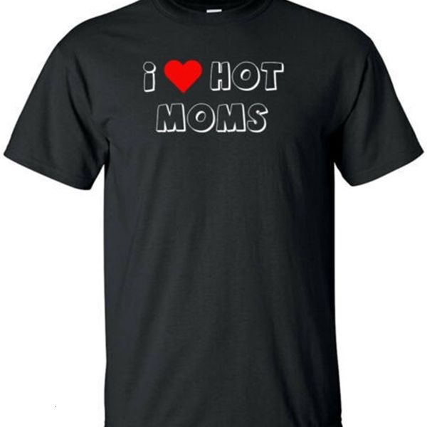 

mens tshirts i love moms funny prank t gag gift soft 230406, White;black