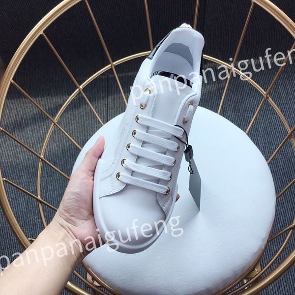 

new luxury calfskin women sneakers shoes leather trainers famous comfort outdoor trainers men's casual walking, Black