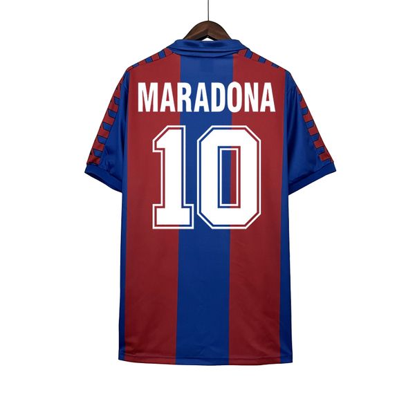 

retro barcelonas 1980/89 soccer jerseys maradona quini vintage shirt classic kit, Black;yellow