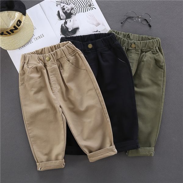 

leggings tights fashion baby boy casual pants cotton button infant toddler children trousers long boys loose pant clothes 1 10y 230407, Blue