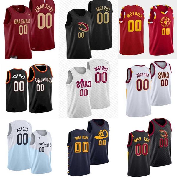 

basketball jerseys men women youth cleveland''cavaliers''custom 0 kevin love 33 robin lopez 35 isaac okoro 16 cedi osman, Black;red
