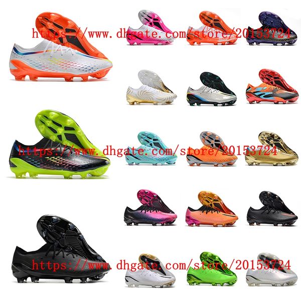 

2023 soccer new professional shoes x speedportal.1 fg waterproof football boots grass cleats men football boots, Black