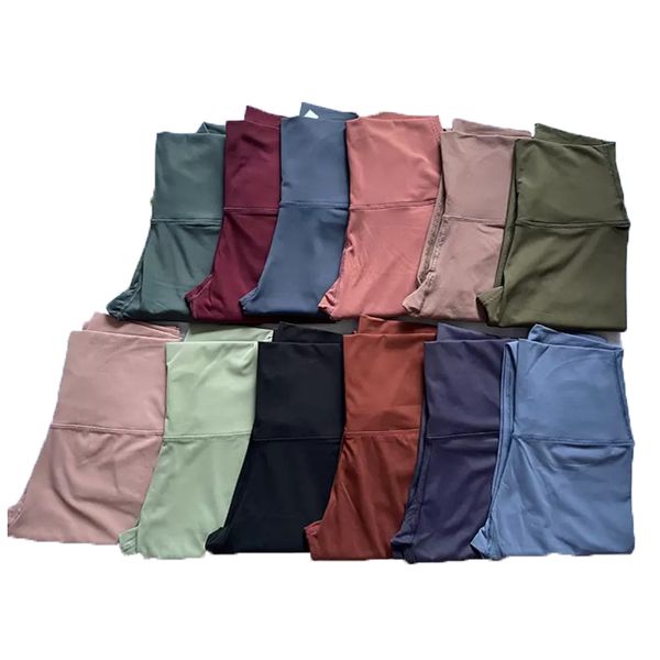 

lycra fabric solid color women yoga pants high waist sports gym wear leggings elastic fitness lady outdoor sports trousers