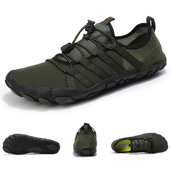 

water shoes green water shoes for men aqua upstream shoes breathable mesh beach sandals summer sport shoes women swimming shoes slippers 230, Black
