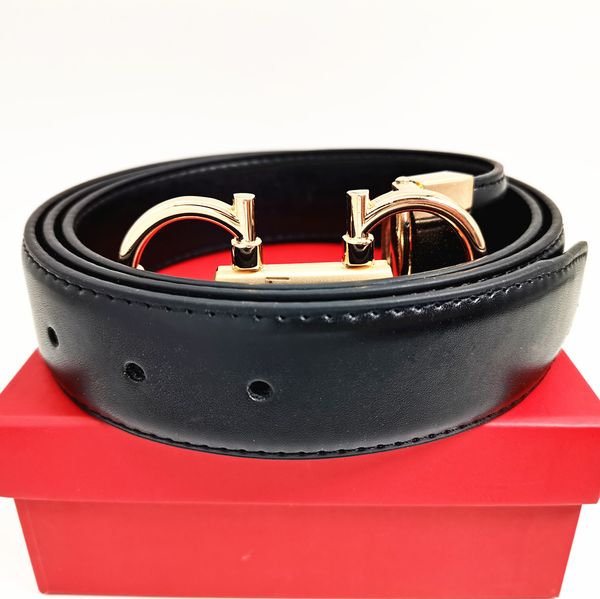 

luxury designer belt f buckle fashion genuine leather women belts for men letter double big gold classical 9 colors, Black;brown