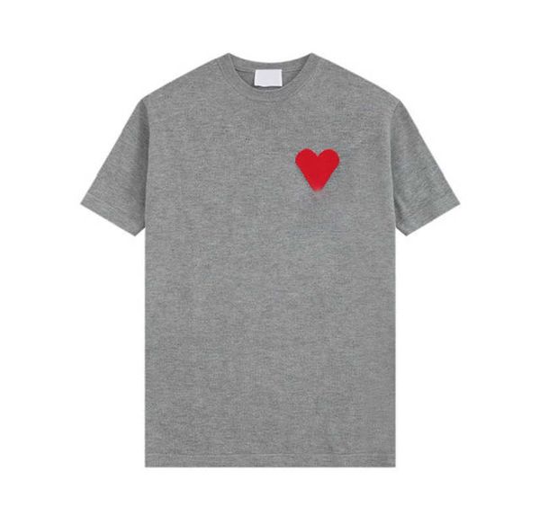 

luxury fashion style streetwear t shirt 23 spring love jacquard embroidery knitted short sleeve oversize version design for amis men and wom, White;black