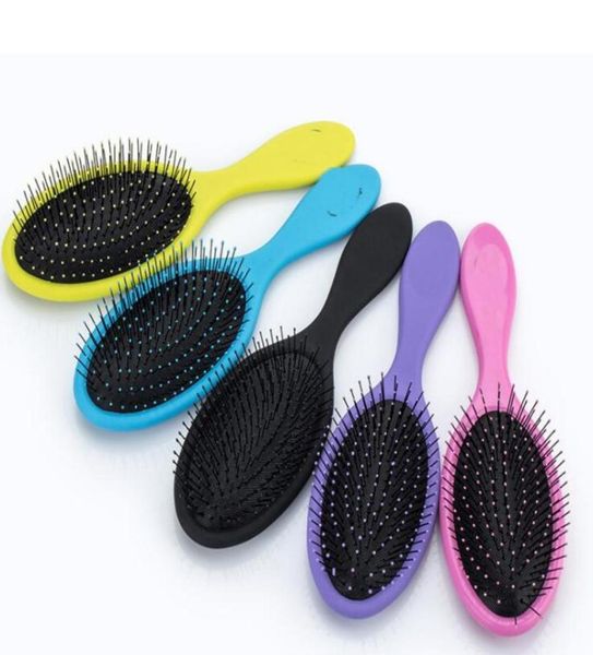 

wet dry hair brush hair detangler brush massage comb with airbags combs for wet hair shower brush5178050, Silver