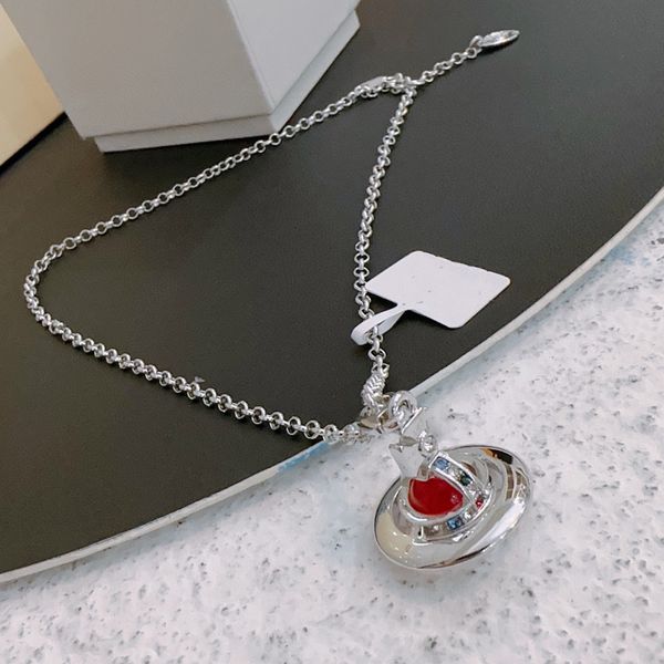 

designer brand pendant necklaces letter vivian chokers luxury women fashion jewelry metal pearl necklace cjeweler westwood 76sddsds, Silver