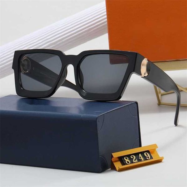 

2023 new mesh red large frame square sunscreen sunglasses for women's advanced sense ins fashion sunshade, White;black