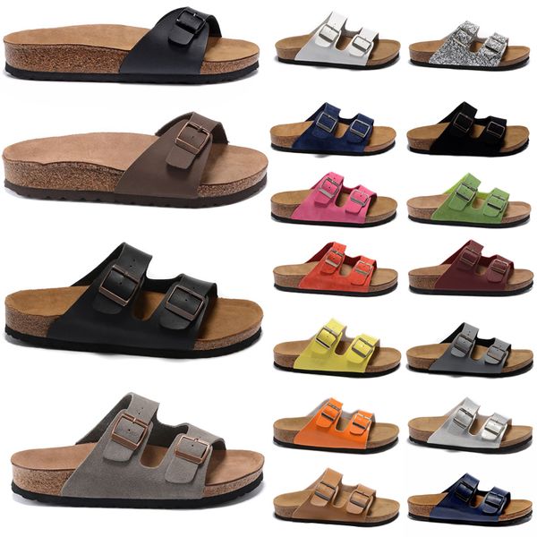 

birks designer men women sandals slippers flip flops hombres mujeres beach sliders outdoor indoor, Black