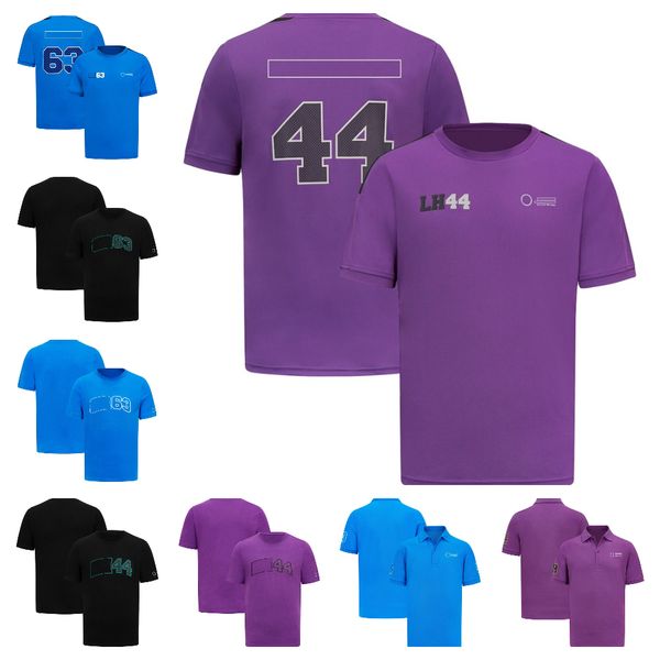 

2023 new f1 racing suit team short-sleeved t-shirt men can customize quick-drying car overalls.