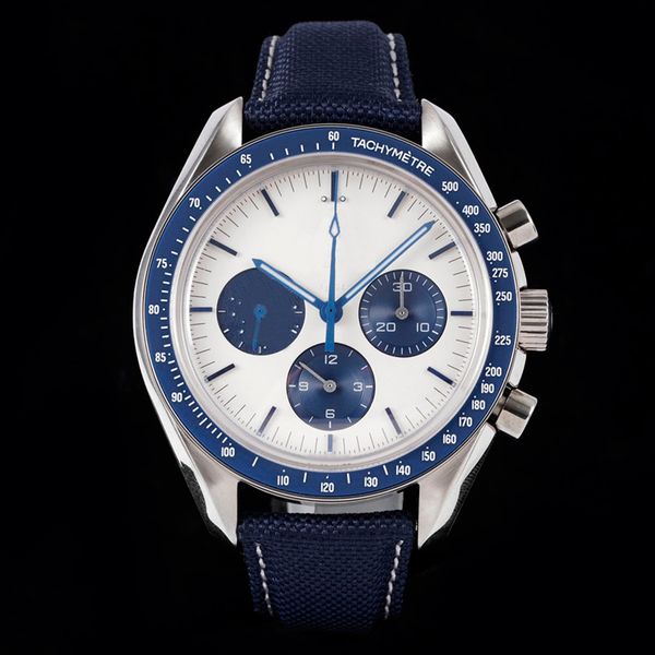 

2023 new luxury watches mens silver case blue dial watch cal3861 movement automatic super movement quality waterproof wristwatches with box, Slivery;brown