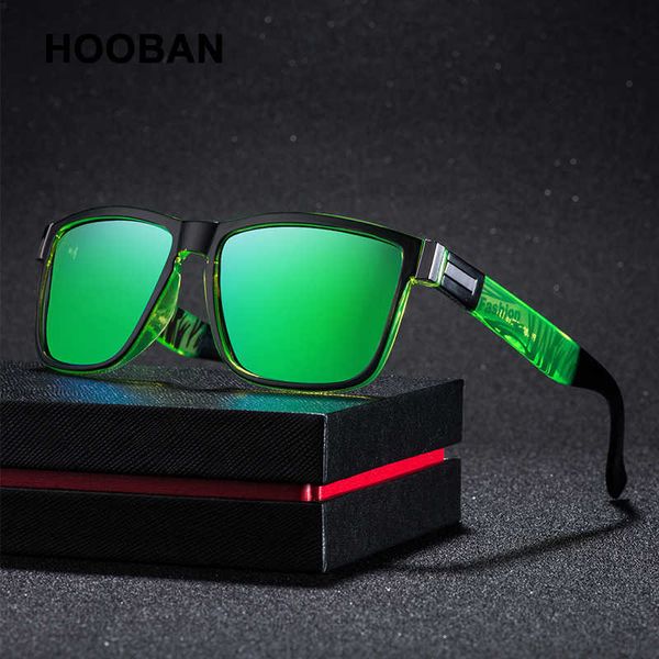 

sunglasses hooban new sports polarized sunglasses men women fashion square male sun glasses stylish summer blue green shades goggle uv400 w0, White;black