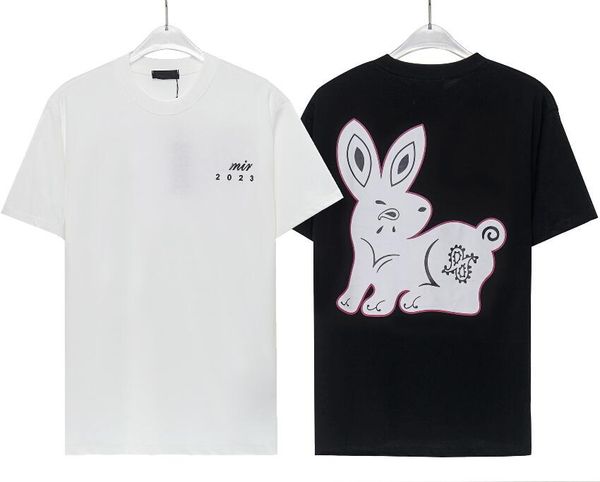 

2023 new man leisure t shirt design brand series print short sleeve pure cotton tees lovers loose s to xxxl 25 styles 21 4chk, White;black