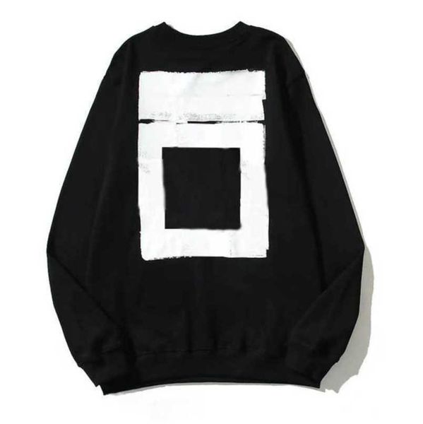 

luxury fashion men's sweatshirts offs brand pullover shirts hoodies designers women sweater men arrow cross letter print hoodie hip hop, Black