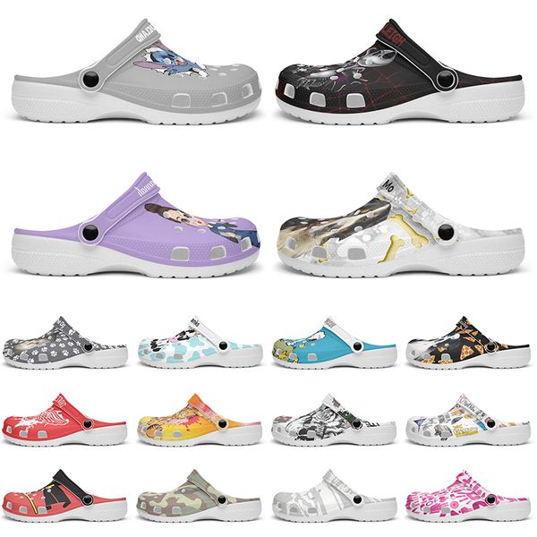 

Customized fashion exquisite fashionable beautiful clean Diy shoes for men and women's indoor slippers 42-99276