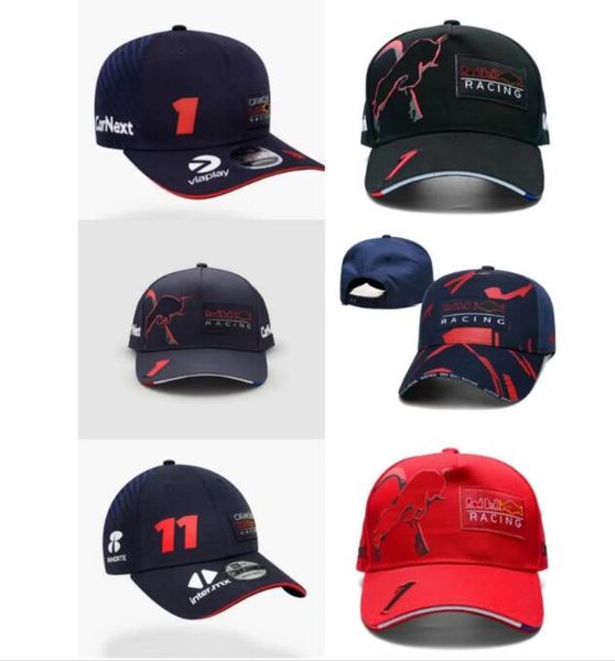 

2023f1 racing hat new full embroidered logo team sun hat spot sales