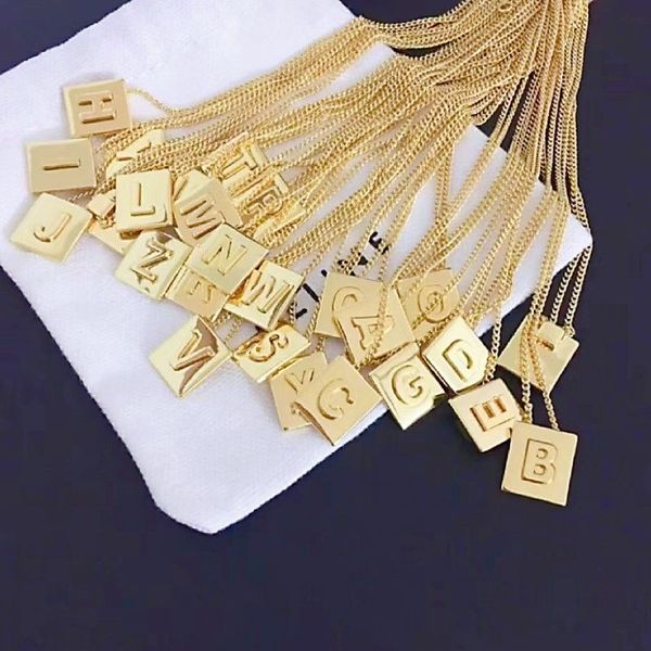 

pendant necklaces fashion designer women's necklace english letter pendant highquality girl valentine's day christmas gift, Silver