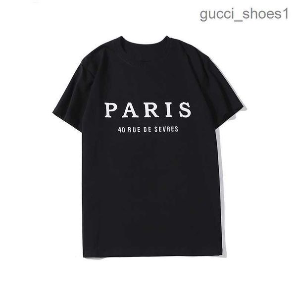 

20ss mens designer t shirt fashion paris men women couples casual t shirt black white stylist shirts size s-xxl, White;black