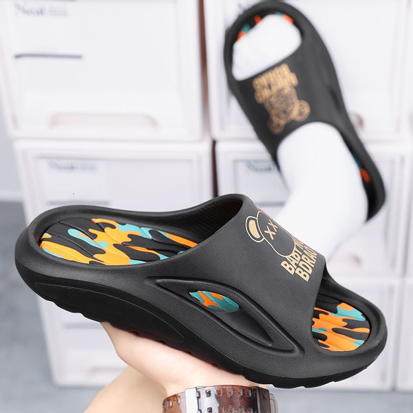 

slippers men s shoes summer trend sports leisure outdoor large size casual beach sandals and women s 230407, Black