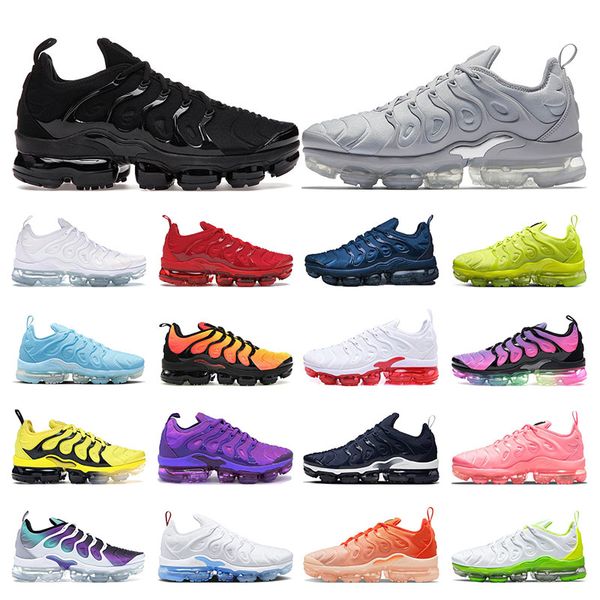 

running shoes tn plus for men womens sneakers tns triple black white university blue midnight navy yolk outdoor sports trainers