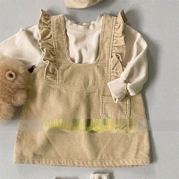 

girl s dresses dress suspender skirt a line knee length sleeveless pullover solid sweet casual comfortable simple autumn children girl 23040, Red;yellow