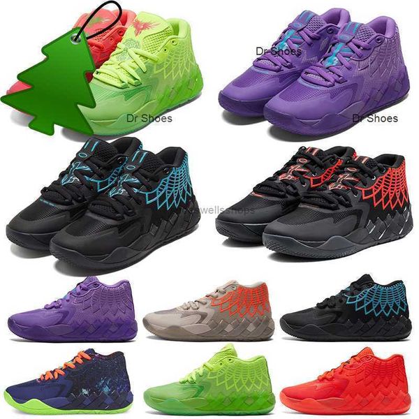 

basketball shoes basketball shoes sneakers red green galaxy purple blue grey black 2022 mens lamelo ball mb 01 rick and morty queen buzz