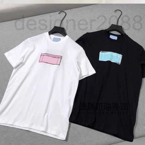 

women's t-shirt designer women t-shirt men casual summer letter print womens trendy male fashion tees 2023 streetwear white black class