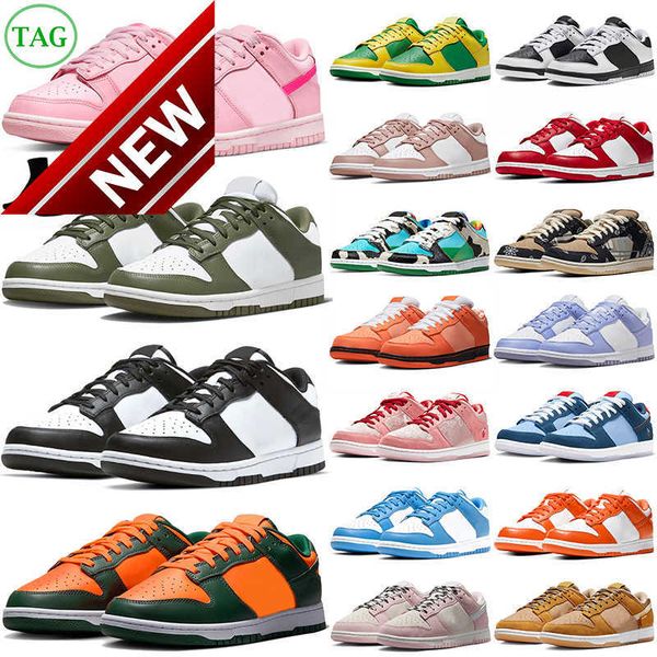 

retro low medium olive running shoes men women low reverse panda pink team green mummy fruity pebbles orange lobster mens trainers sb dunks