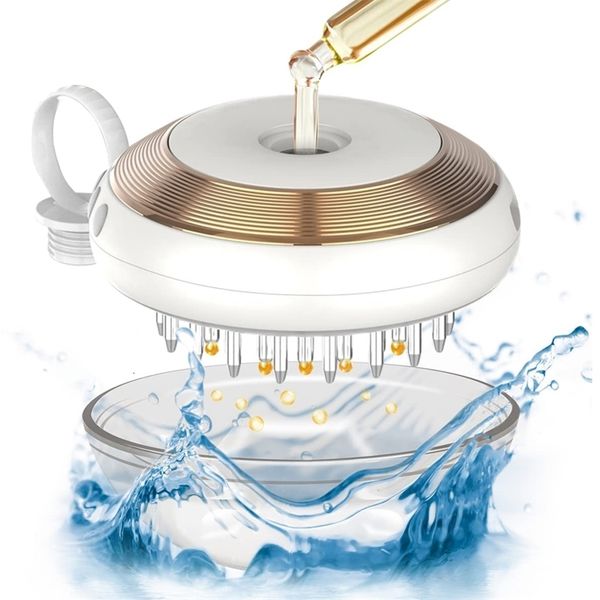 

hair brushes design loss treatment electric scalp applicator comb ems laser vibration massage regrowth with liquid guide 230406, Silver