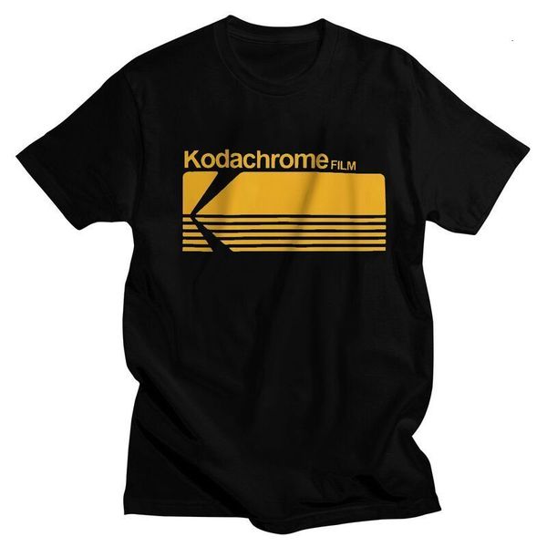 

men's t-shirts kodachrome t-shirt short sleeve cotton t-shirt street clothing men's casual pographer t-shirt 230407, White;black