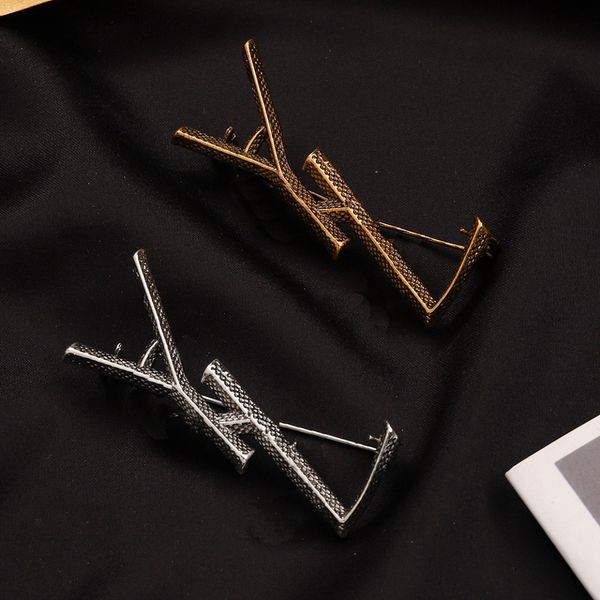 

designer yslity brooch brandes women's love gift brooch classic design lapel pins wedding party spring vintage style brooch luxury jewe, Gray