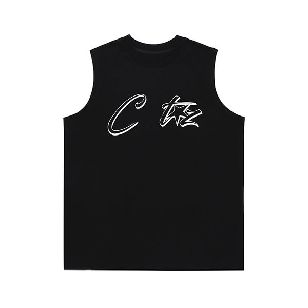 

men t shirt designer ship print sleeveless t shirts women fashion casual hip vest, White;black