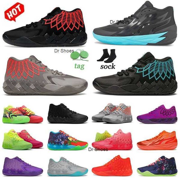 

fashion lamelos ball mb.01 rick and morty basketball shoes low men sneakers outdoor trainers black red blast buzz city grey red phenom horne