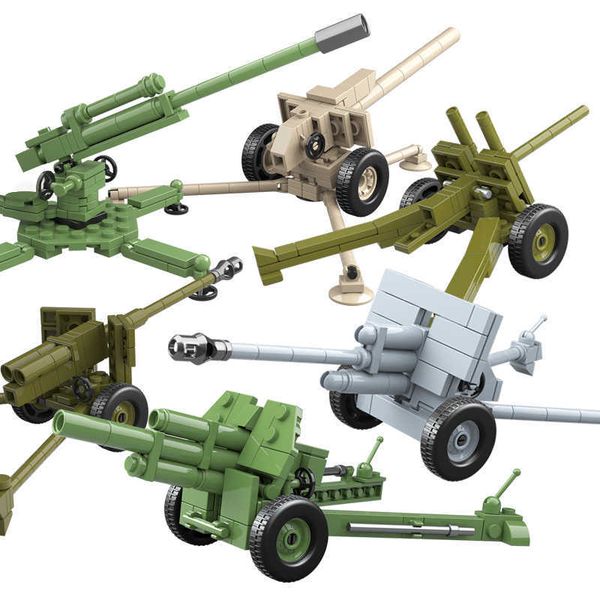 

model kits military building blocks solider gifts mini bricks weapons guns cannon germany soviet single sided figures toys for kids p230407