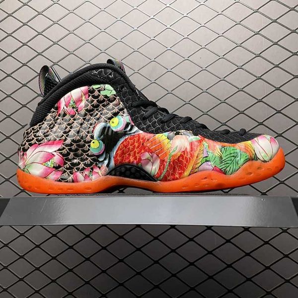

tianjin penny hardaway mens basketball shoes shell upper graphics throughout pink lotus flower carbon fiber midfoot arch women sneaker train