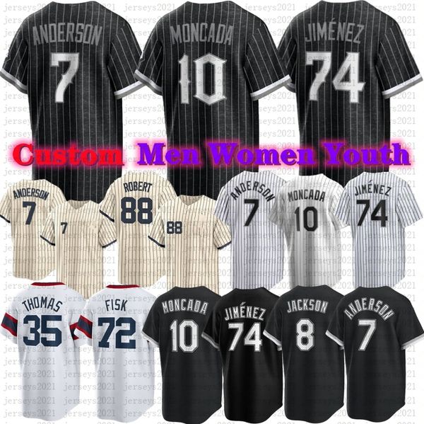 

2023 custom s-4xl tim anderson jersey 74 eloy jimenez baseball luis robert frank thomas yoan moncada lucas giolito michael kopech andrew ben, Blue;black