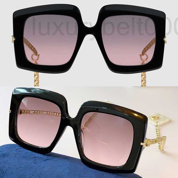 

sunglasses designer black fre red lens woman earring sunglasses classic fashion 0722s glasses polycarbonate plate square 0722 e box ut4a, White;black